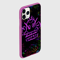 Чехол iPhone 11 Pro матовый League Of Legends граффити, цвет: 3D-фиолетовый — фото 2