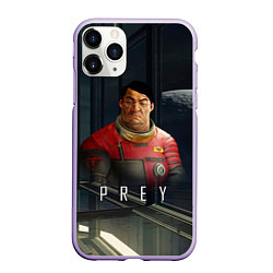 Чехол iPhone 11 Pro матовый Prey Инженер, цвет: 3D-светло-сиреневый