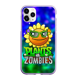 Чехол iPhone 11 Pro матовый Plants vs Zombies подсолнух