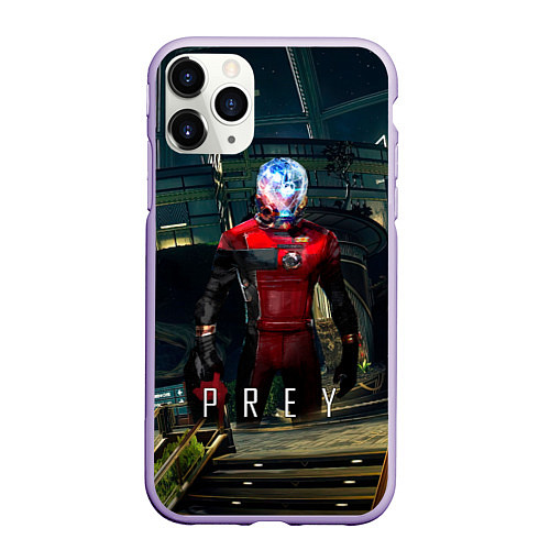 Чехол iPhone 11 Pro матовый Prey Galaxy / 3D-Светло-сиреневый – фото 1