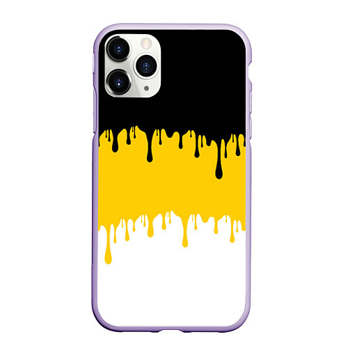 Чехол iPhone 11 Pro матовый Российская Империя потёки / 3D-Светло-сиреневый – фото 1
