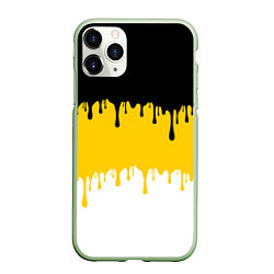 Чехол iPhone 11 Pro матовый Российская Империя потёки, цвет: 3D-салатовый