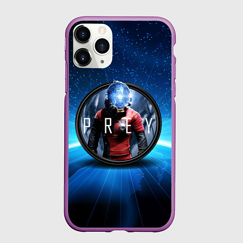 Чехол iPhone 11 Pro матовый PREY LOGO GAME / 3D-Фиолетовый – фото 1