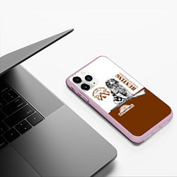 Чехол iPhone 11 Pro матовый Охотничья Собака, цвет: 3D-розовый — фото 2