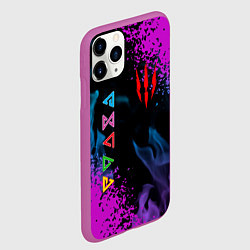 Чехол iPhone 11 Pro матовый The Witcher ГЕЙМЕРАМ ИГРА, цвет: 3D-фиолетовый — фото 2