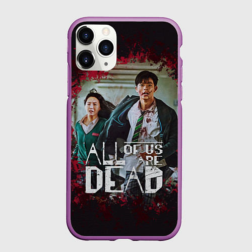 Чехол iPhone 11 Pro матовый Choi Nam-Ra and Lee Su-Hyeok / 3D-Фиолетовый – фото 1