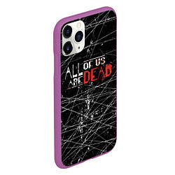 Чехол iPhone 11 Pro матовый Мы все мертвы All of Us Are Dead, цвет: 3D-фиолетовый — фото 2