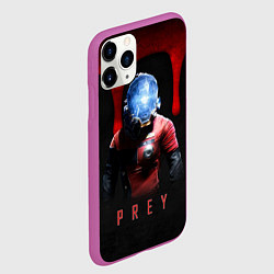 Чехол iPhone 11 Pro матовый Prey dark blood, цвет: 3D-фиолетовый — фото 2
