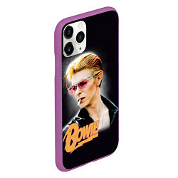 Чехол iPhone 11 Pro матовый David Bowie Smoking, цвет: 3D-фиолетовый — фото 2