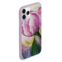 Чехол iPhone 11 Pro матовый Весенняя нежность, цвет: 3D-сиреневый — фото 2