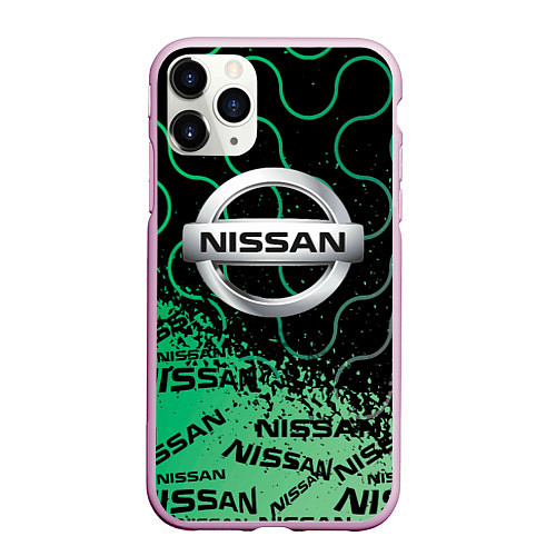 Чехол iPhone 11 Pro матовый NISSAN Супер класса / 3D-Розовый – фото 1