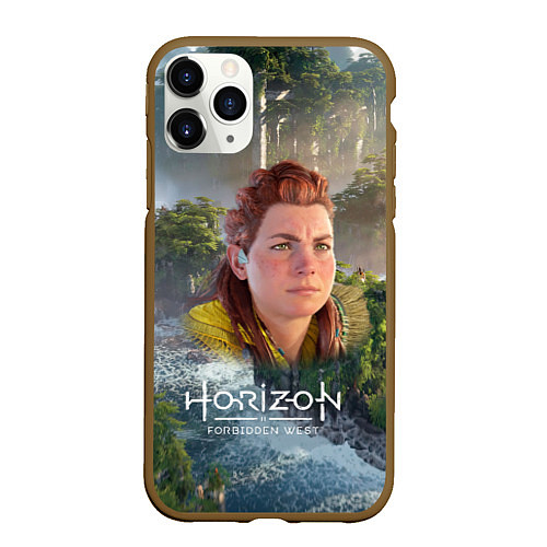 Чехол iPhone 11 Pro матовый Элой Horizon / 3D-Коричневый – фото 1