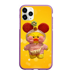 Чехол iPhone 11 Pro матовый УТОЧКА ЛАЛАФАНФАН lala fan fan, цвет: 3D-фиолетовый