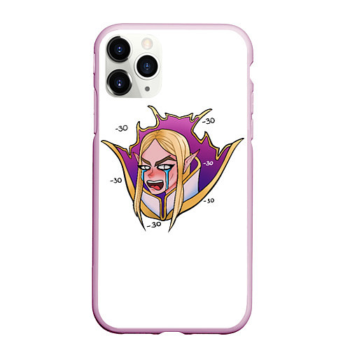 Чехол iPhone 11 Pro матовый Invoker Инвокер Dota2 / 3D-Розовый – фото 1