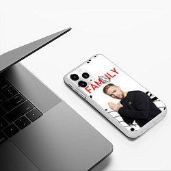 Чехол iPhone 11 Pro матовый Егор Крид - Family, цвет: 3D-белый — фото 2