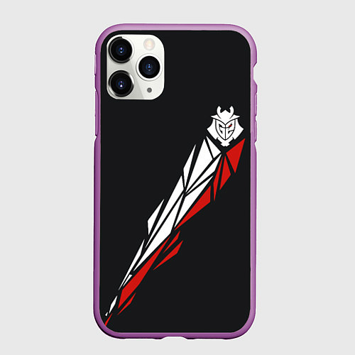 Чехол iPhone 11 Pro матовый G2 Jersey Pro 202223 / 3D-Фиолетовый – фото 1