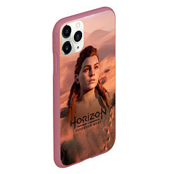 Чехол iPhone 11 Pro матовый Aloy Horizon Forbidden Zero Dawn, цвет: 3D-малиновый — фото 2