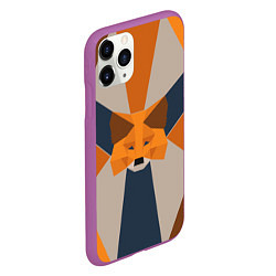 Чехол iPhone 11 Pro матовый Metamask Крипто лиса, цвет: 3D-фиолетовый — фото 2