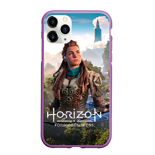 Чехол iPhone 11 Pro матовый Aloy Элой Horizon / 3D-Фиолетовый – фото 1