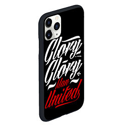 Чехол iPhone 11 Pro матовый Manchester United Glory Glory Man United Манчестер, цвет: 3D-черный — фото 2