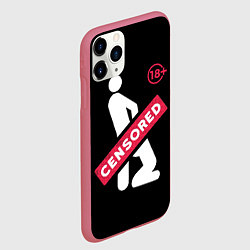 Чехол iPhone 11 Pro матовый CENCORED, цвет: 3D-малиновый — фото 2