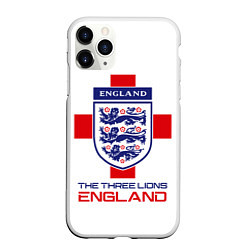 Чехол iPhone 11 Pro матовый Сборная Англии по футболу, цвет: 3D-белый
