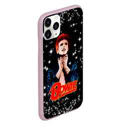 Чехол iPhone 11 Pro матовый Theres a Starman waiting in the sky, цвет: 3D-розовый — фото 2