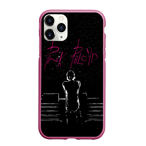 Чехол iPhone 11 Pro матовый Pink Phloyd Фараон на Сцене Пинк Флойд / 3D-Малиновый – фото 1