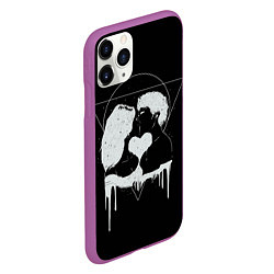 Чехол iPhone 11 Pro матовый Внеземная любовь Extraterrestrial love, цвет: 3D-фиолетовый — фото 2