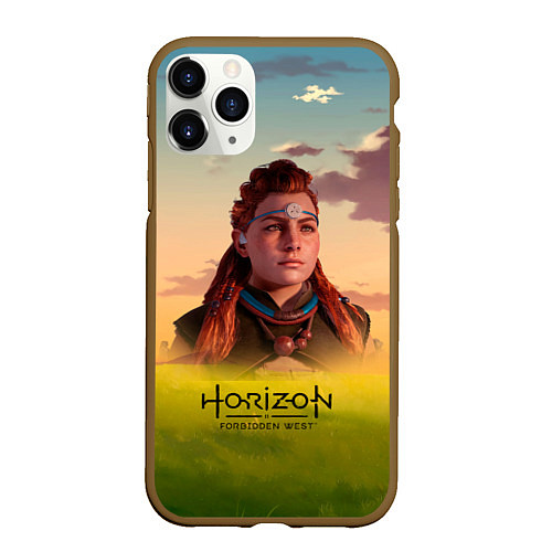 Чехол iPhone 11 Pro матовый Horizon Forbidden West Aloy / 3D-Коричневый – фото 1