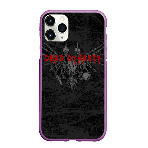 Чехол iPhone 11 Pro матовый Dead Dynasty Pharaoh Символ / 3D-Фиолетовый – фото 1