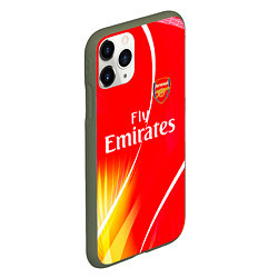 Чехол iPhone 11 Pro матовый Arsenal арсенал фк, цвет: 3D-темно-зеленый — фото 2