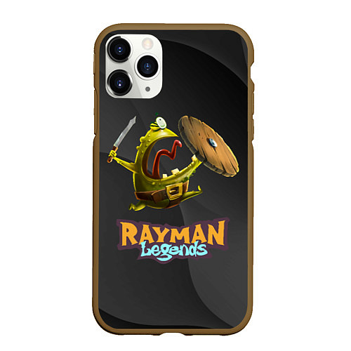 Чехол iPhone 11 Pro матовый Rayman Legends Black / 3D-Коричневый – фото 1