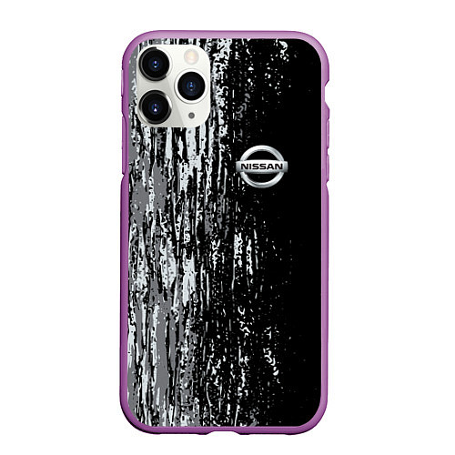 Чехол iPhone 11 Pro матовый Ниссан nissan sport / 3D-Фиолетовый – фото 1