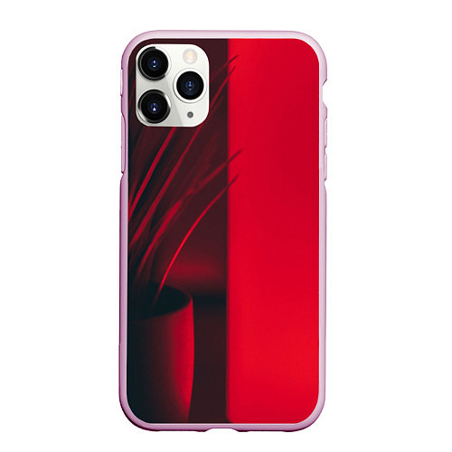 Чехол iPhone 11 Pro матовый Красное виденье / 3D-Розовый – фото 1
