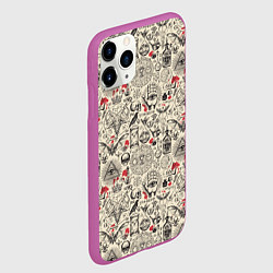 Чехол iPhone 11 Pro матовый Чёрная Магия и Колдовство, цвет: 3D-фиолетовый — фото 2