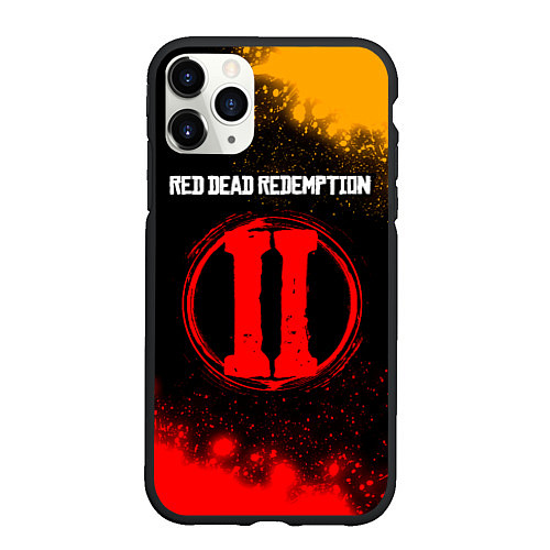 Чехол iPhone 11 Pro матовый RDR 2 Circle - Краска / 3D-Черный – фото 1