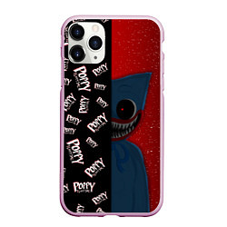 Чехол iPhone 11 Pro матовый Poppy Playtime Half Pattern Half Face, цвет: 3D-розовый