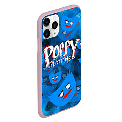 Чехол iPhone 11 Pro матовый Poppy Playtime Pattern background, цвет: 3D-розовый — фото 2