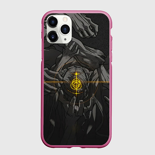 Чехол iPhone 11 Pro матовый Босс Элдн Ринг / 3D-Малиновый – фото 1