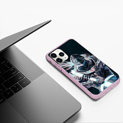 Чехол iPhone 11 Pro матовый Бродяга с мечом, цвет: 3D-розовый — фото 2