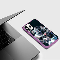 Чехол iPhone 11 Pro матовый Бродяга с мечом, цвет: 3D-фиолетовый — фото 2