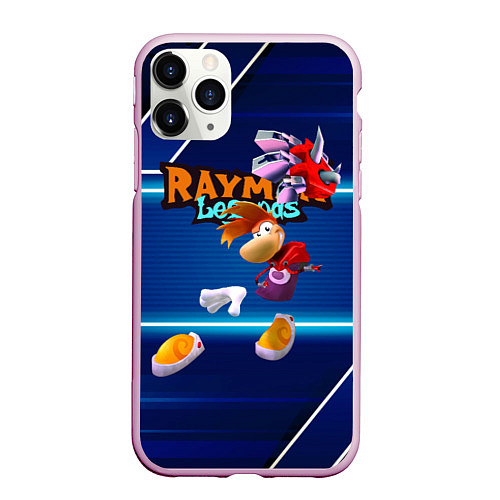 Чехол iPhone 11 Pro матовый Rayman Legends Blue / 3D-Розовый – фото 1