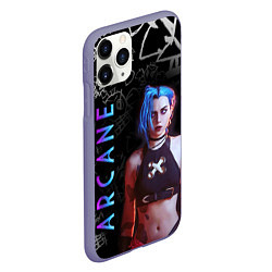 Чехол iPhone 11 Pro матовый JINX ARCANE, цвет: 3D-серый — фото 2