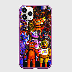 Чехол iPhone 11 Pro матовый Fnaf UCN, цвет: 3D-фиолетовый