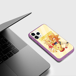 Чехол iPhone 11 Pro матовый Sunnydrop fnaf, цвет: 3D-фиолетовый — фото 2