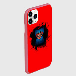 Чехол iPhone 11 Pro матовый Хагги вагги монстр, цвет: 3D-малиновый — фото 2