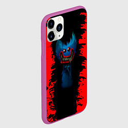 Чехол iPhone 11 Pro матовый Хагги Вагги Взгляд из темноты, цвет: 3D-фиолетовый — фото 2