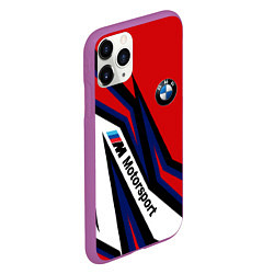 Чехол iPhone 11 Pro матовый БМВ МОТОСПОРТ BMW MOTOSPORT, цвет: 3D-фиолетовый — фото 2