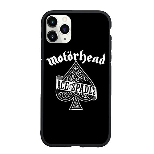 Чехол iPhone 11 Pro матовый Motorhead Моторхед / 3D-Черный – фото 1